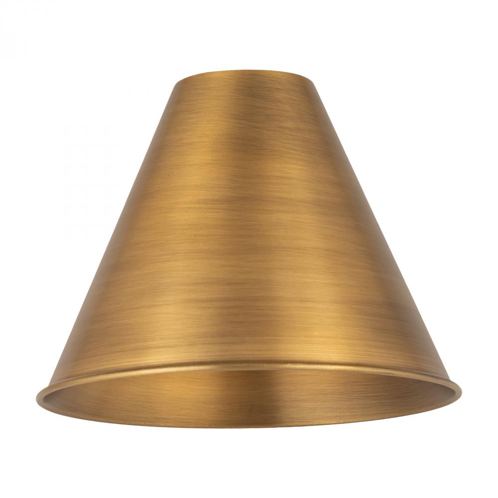 Berkshire Light 12 inch Brushed Brass Metal Shade