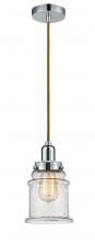 Innovations Lighting 100PC-10CR-0H-PC-G184 - Whitney - 1 Light - 8 inch - Polished Chrome - Cord hung - Mini Pendant