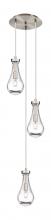 Innovations Lighting 113-451-1P-SN-G451-5CL - Owego - 3 Light - 13 inch - Brushed Satin Nickel - Multi Pendant