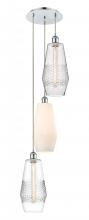 Innovations Lighting 113B-3P-PC-G680-MU - Windham - 3 Light - 14 inch - Polished Chrome - Cord hung - Multi Pendant