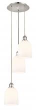 Innovations Lighting 113B-3P-PN-G558-6GWH - Bella - 3 Light - 12 inch - Polished Nickel - Cord hung - Multi Pendant