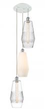 Innovations Lighting 113B-3P-WPC-G680-MU - Windham - 3 Light - 14 inch - White Polished Chrome - Cord hung - Multi Pendant