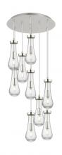 Innovations Lighting 119-451-1P-PN-G451-4SDY - Owego - 9 Light - 19 inch - Brushed Polished Nickel - Multi Pendant