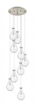 Innovations Lighting 119-451-1P-SN-G451-7CL - Owego - 9 Light - 19 inch - Brushed Satin Nickel - Multi Pendant