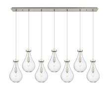 Innovations Lighting 127-451-1P-SN-G451-7CL - Owego - 7 Light - 49 inch - Brushed Satin Nickel - Linear Pendant