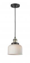 Innovations Lighting 201C-BAB-G71 - Bell - 1 Light - 8 inch - Black Antique Brass - Cord hung - Mini Pendant