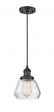 Innovations Lighting 201C-BK-G172 - Fulton - 1 Light - 7 inch - Matte Black - Cord hung - Mini Pendant