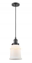 Innovations Lighting 201C-OB-G181 - Canton - 1 Light - 6 inch - Oil Rubbed Bronze - Cord hung - Mini Pendant