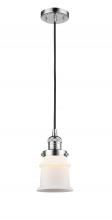 Innovations Lighting 201C-PC-G181S - Canton - 1 Light - 5 inch - Polished Chrome - Cord hung - Mini Pendant