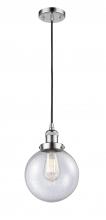 Innovations Lighting 201C-PC-G204-8 - Beacon - 1 Light - 8 inch - Polished Chrome - Cord hung - Mini Pendant