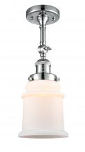 Innovations Lighting 201F-PC-G181 - Canton - 1 Light - 6 inch - Polished Chrome - Semi-Flush Mount