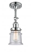 Innovations Lighting 201F-PC-G184S - Canton - 1 Light - 5 inch - Polished Chrome - Semi-Flush Mount