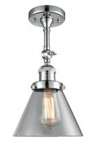 Innovations Lighting 201F-PC-G42 - Cone - 1 Light - 8 inch - Polished Chrome - Semi-Flush Mount