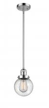 Innovations Lighting 201S-PC-G204-6 - Beacon - 1 Light - 6 inch - Polished Chrome - Stem Hung - Mini Pendant