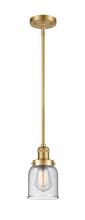 Innovations Lighting 201S-SG-G54 - Bell - 1 Light - 5 inch - Satin Gold - Stem Hung - Mini Pendant