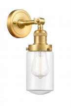 Innovations Lighting 203-SG-G312 - Dover - 1 Light - 5 inch - Satin Gold - Sconce