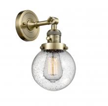 Innovations Lighting 203SW-AB-G204-6 - Beacon - 1 Light - 6 inch - Antique Brass - Sconce