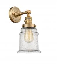 Innovations Lighting 203SW-BB-G184-LED - Canton - 1 Light - 7 inch - Brushed Brass - Sconce