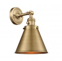 Innovations Lighting 203SW-BB-M13-BB - Appalachian - 1 Light - 8 inch - Brushed Brass - Sconce