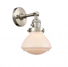 Innovations Lighting 203SW-SN-G321 - Olean - 1 Light - 7 inch - Brushed Satin Nickel - Sconce