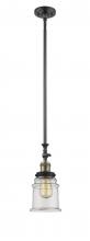 Innovations Lighting 206-BAB-G182 - Canton - 1 Light - 6 inch - Black Antique Brass - Stem Hung - Mini Pendant