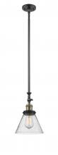 Innovations Lighting 206-BAB-G44 - Cone - 1 Light - 8 inch - Black Antique Brass - Stem Hung - Mini Pendant