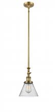 Innovations Lighting 206-BB-G44 - Cone - 1 Light - 8 inch - Brushed Brass - Stem Hung - Mini Pendant