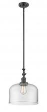 Innovations Lighting 206-OB-G72-L - Bell - 1 Light - 12 inch - Oil Rubbed Bronze - Stem Hung - Mini Pendant