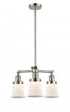 Innovations Lighting 207-PN-G181S-LED - Canton - 3 Light - 18 inch - Polished Nickel - Stem Hung - Chandelier