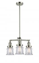 Innovations Lighting 207-PN-G182S-LED - Canton - 3 Light - 18 inch - Polished Nickel - Stem Hung - Chandelier