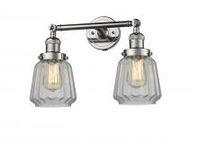 Innovations Lighting 208-PN-G142 - Chatham - 2 Light - 16 inch - Polished Nickel - Bath Vanity Light