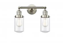 Innovations Lighting 208-SN-G312 - Dover - 2 Light - 14 inch - Brushed Satin Nickel - Bath Vanity Light