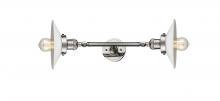 Innovations Lighting 208L-PN-G1-LED - Halophane - 2 Light - 9 inch - Polished Nickel - Bath Vanity Light