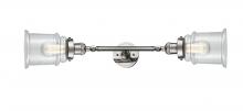 Innovations Lighting 208L-PN-G182 - Canton - 2 Light - 6 inch - Polished Nickel - Bath Vanity Light