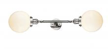 Innovations Lighting 208L-PN-G201-8 - Beacon - 2 Light - 8 inch - Polished Nickel - Bath Vanity Light