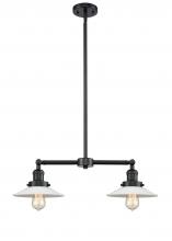 Innovations Lighting 209-OB-G1 - Halophane - 2 Light - 21 inch - Oil Rubbed Bronze - Stem Hung - Island Light