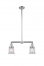 Innovations Lighting 209-PC-G182S - Canton - 2 Light - 21 inch - Polished Chrome - Stem Hung - Island Light