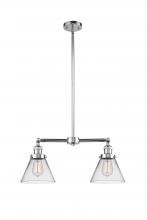 Innovations Lighting 209-PC-G42 - Cone - 2 Light - 21 inch - Polished Chrome - Stem Hung - Island Light