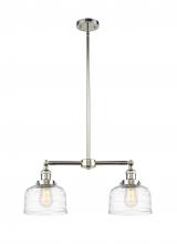 Innovations Lighting 209-PN-G713 - Bell - 2 Light - 21 inch - Polished Nickel - Stem Hung - Island Light