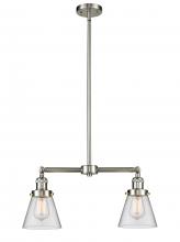 Innovations Lighting 209-SN-G62 - Cone - 2 Light - 21 inch - Brushed Satin Nickel - Stem Hung - Island Light