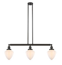 Innovations Lighting 213-OB-G661-7 - Bullet - 3 Light - 38 inch - Oil Rubbed Bronze - Stem Hung - Island Light