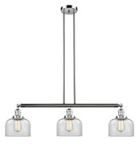 Innovations Lighting 213-PC-G72 - Bell - 3 Light - 41 inch - Polished Chrome - Stem Hung - Island Light