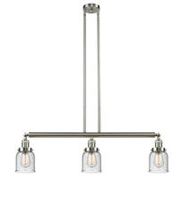 Innovations Lighting 213-SN-G54 - Bell - 3 Light - 38 inch - Brushed Satin Nickel - Stem Hung - Island Light