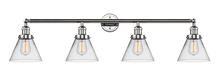 Innovations Lighting 215-PC-G42 - Cone - 4 Light - 44 inch - Polished Chrome - Bath Vanity Light