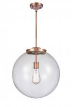 Innovations Lighting 221-1S-AC-G202-16 - Beacon - 1 Light - 16 inch - Antique Copper - Stem Hung - Pendant