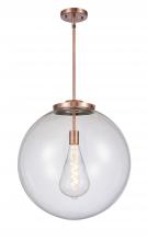 Innovations Lighting 221-1S-AC-G202-18 - Beacon - 1 Light - 18 inch - Antique Copper - Stem Hung - Pendant