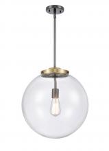 Innovations Lighting 221-1S-BAB-G202-16 - Beacon - 1 Light - 16 inch - Black Antique Brass - Stem Hung - Pendant