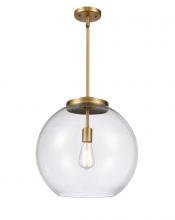 Innovations Lighting 221-1S-BB-G122-16 - Athens - 1 Light - 16 inch - Brushed Brass - Stem Hung - Pendant