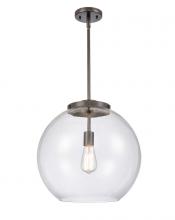 Innovations Lighting 221-1S-OB-G122-16 - Athens - 1 Light - 16 inch - Oil Rubbed Bronze - Stem Hung - Pendant