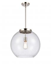 Innovations Lighting 221-1S-PN-G124-16 - Athens - 1 Light - 16 inch - Polished Nickel - Stem Hung - Pendant